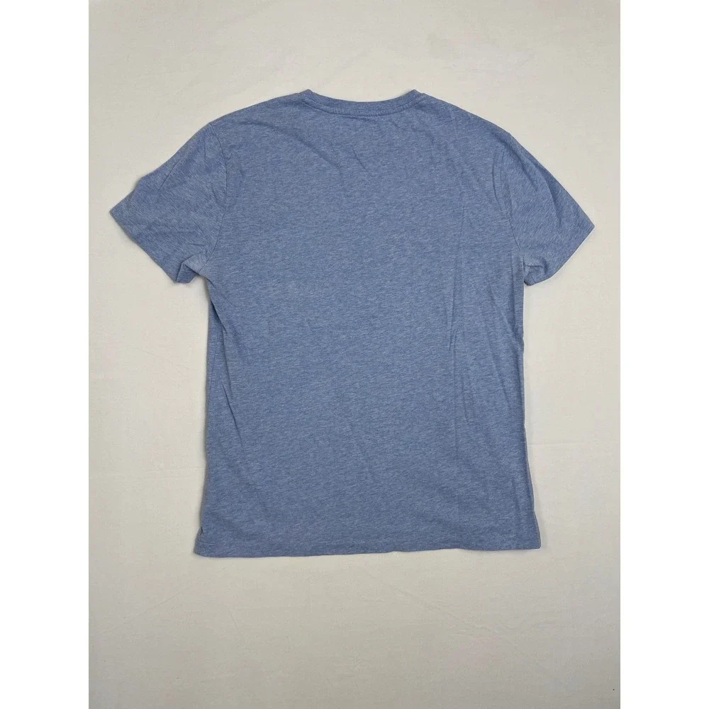 Polo Ralph Lauren Mens Custom Slim Fit T-shirt Light Blue Heather‎ L Pony Logo